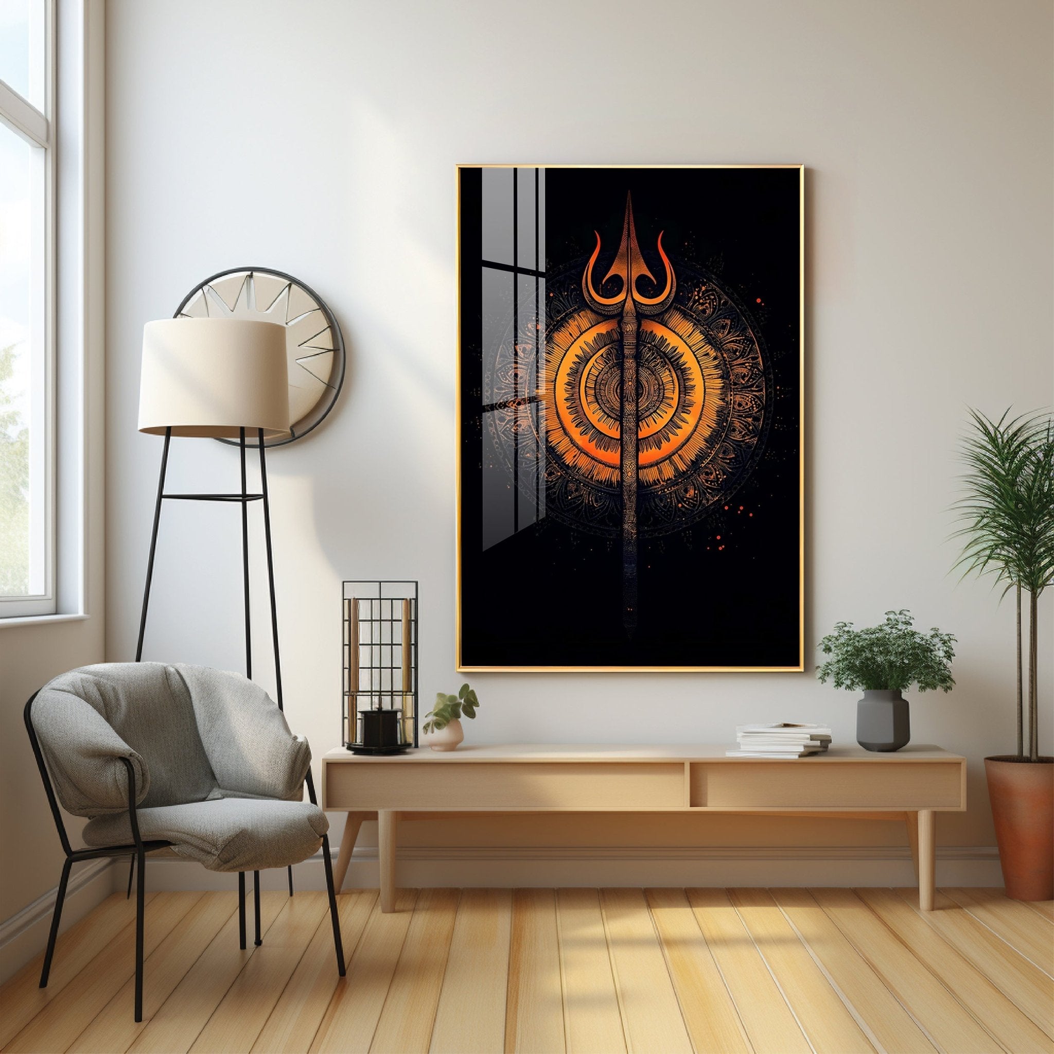 The Radiance of Shiva Premium Vertical Acrylic Wall Art - The Next Decor