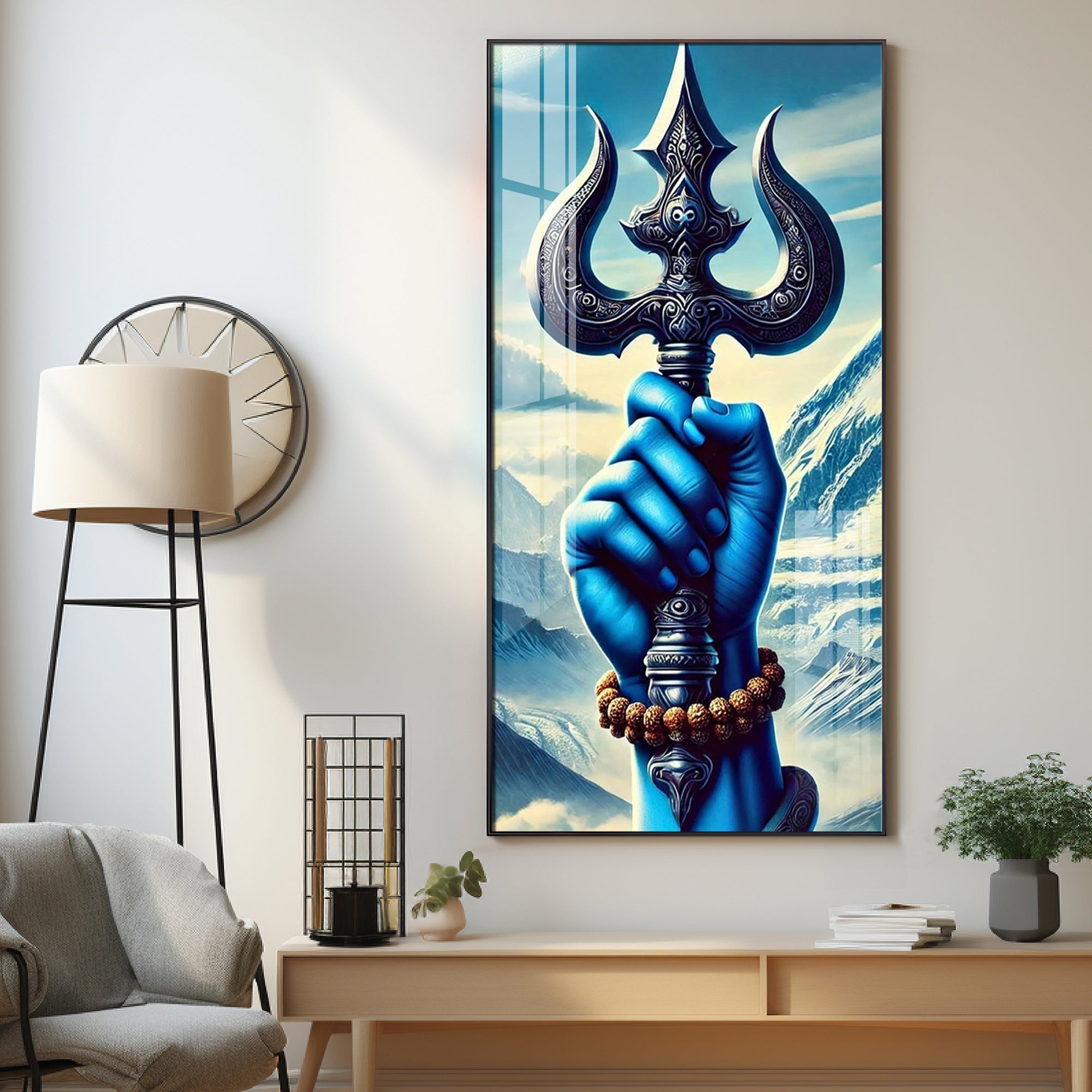 The Shiva's Trident Premium Acrylic Wall Art - The Next Decor