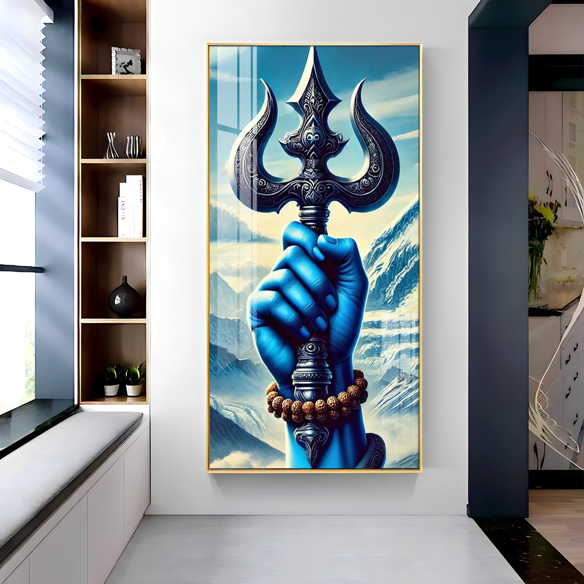 The Shiva's Trident Premium Acrylic Wall Art - The Next Decor
