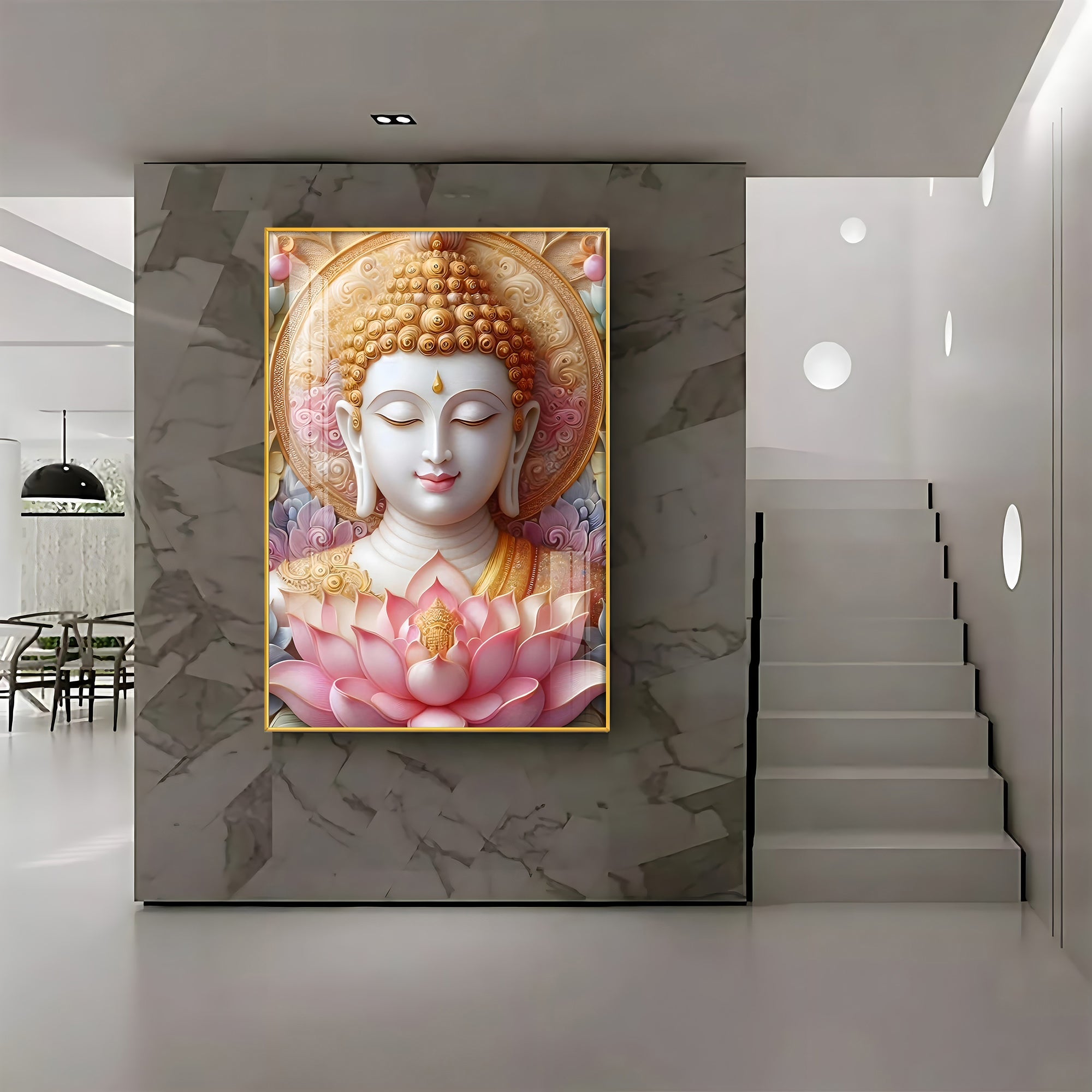Tranquil Buddha Premium Vertical Acrylic Wall Art - The Next Decor