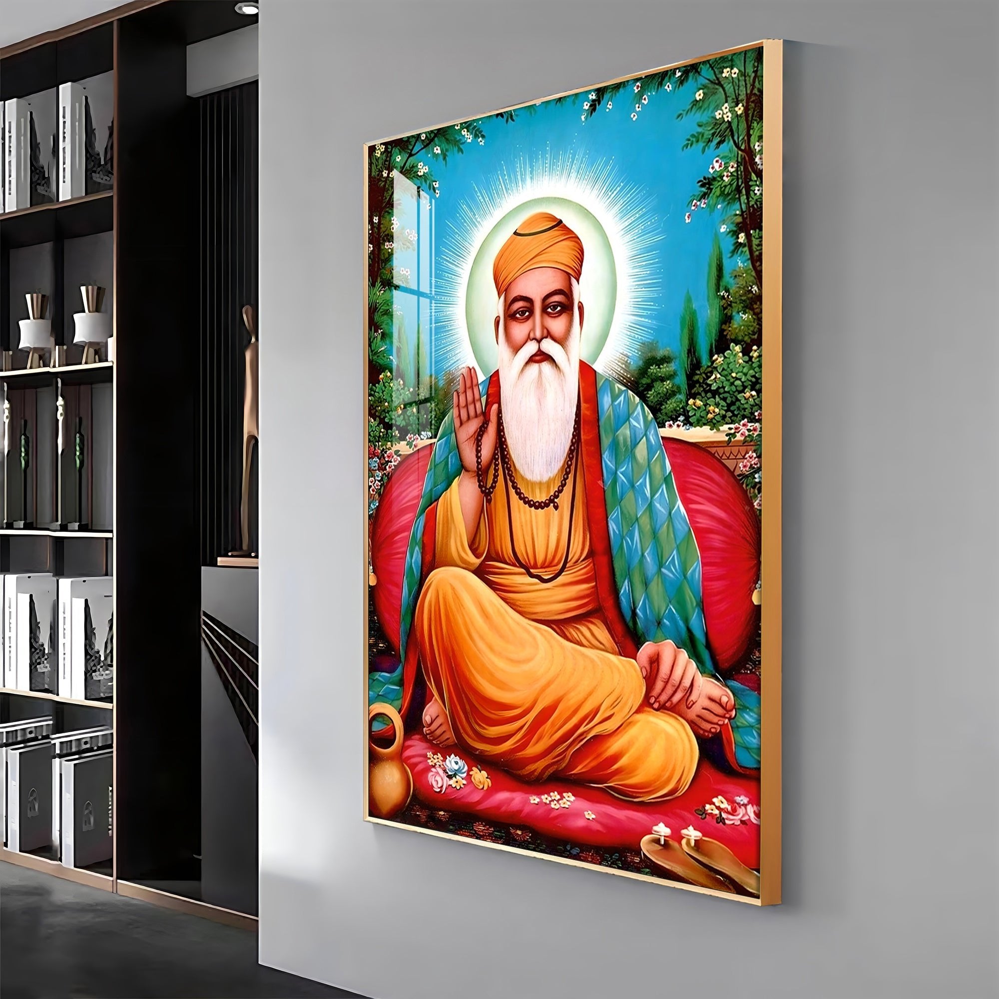 Tranquil Guru Ji Premium Vertical Acrylic Wall Art - The Next Decor