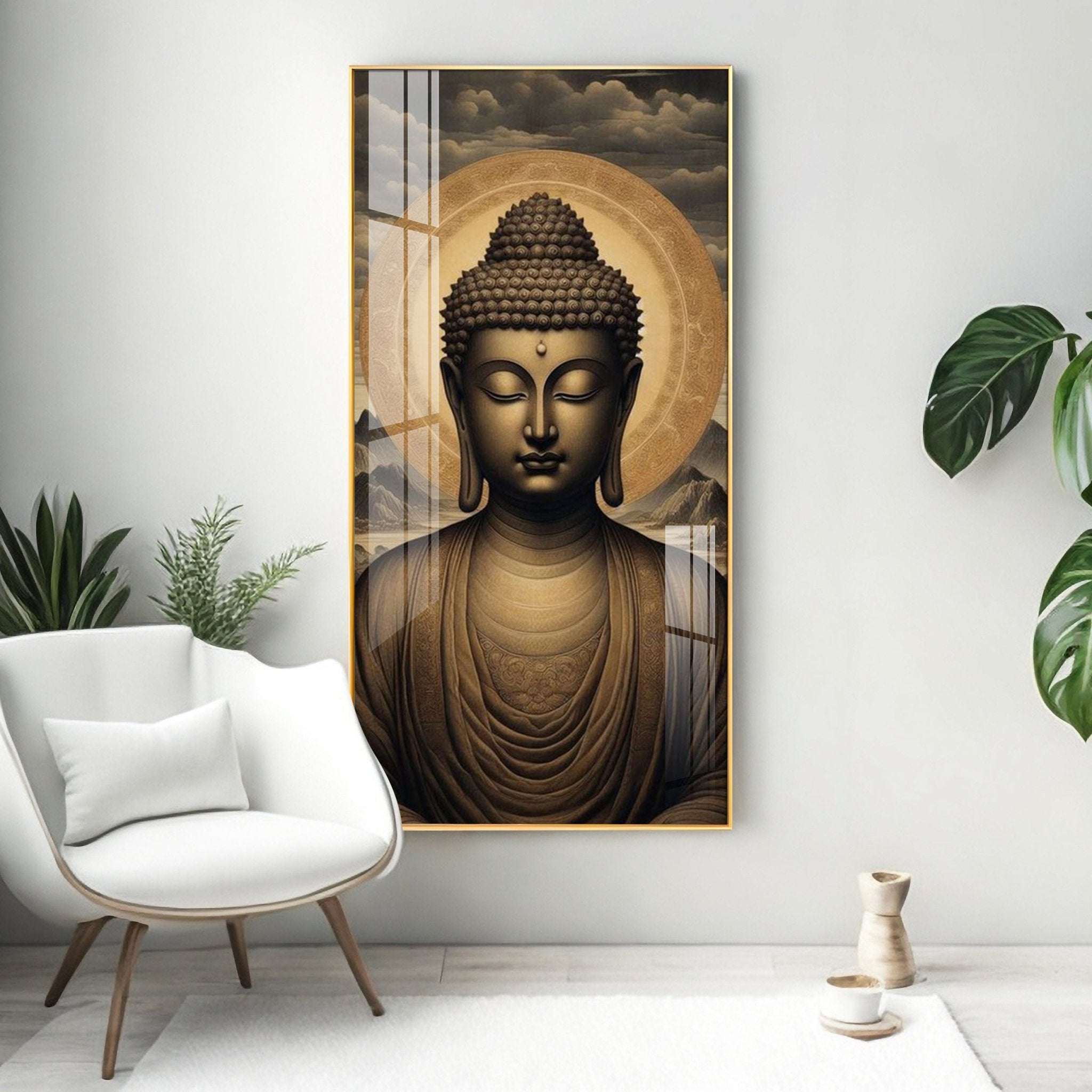 Tranquil Reflections Of Buddha Premium Acrylic Wall Art - The Next Decor