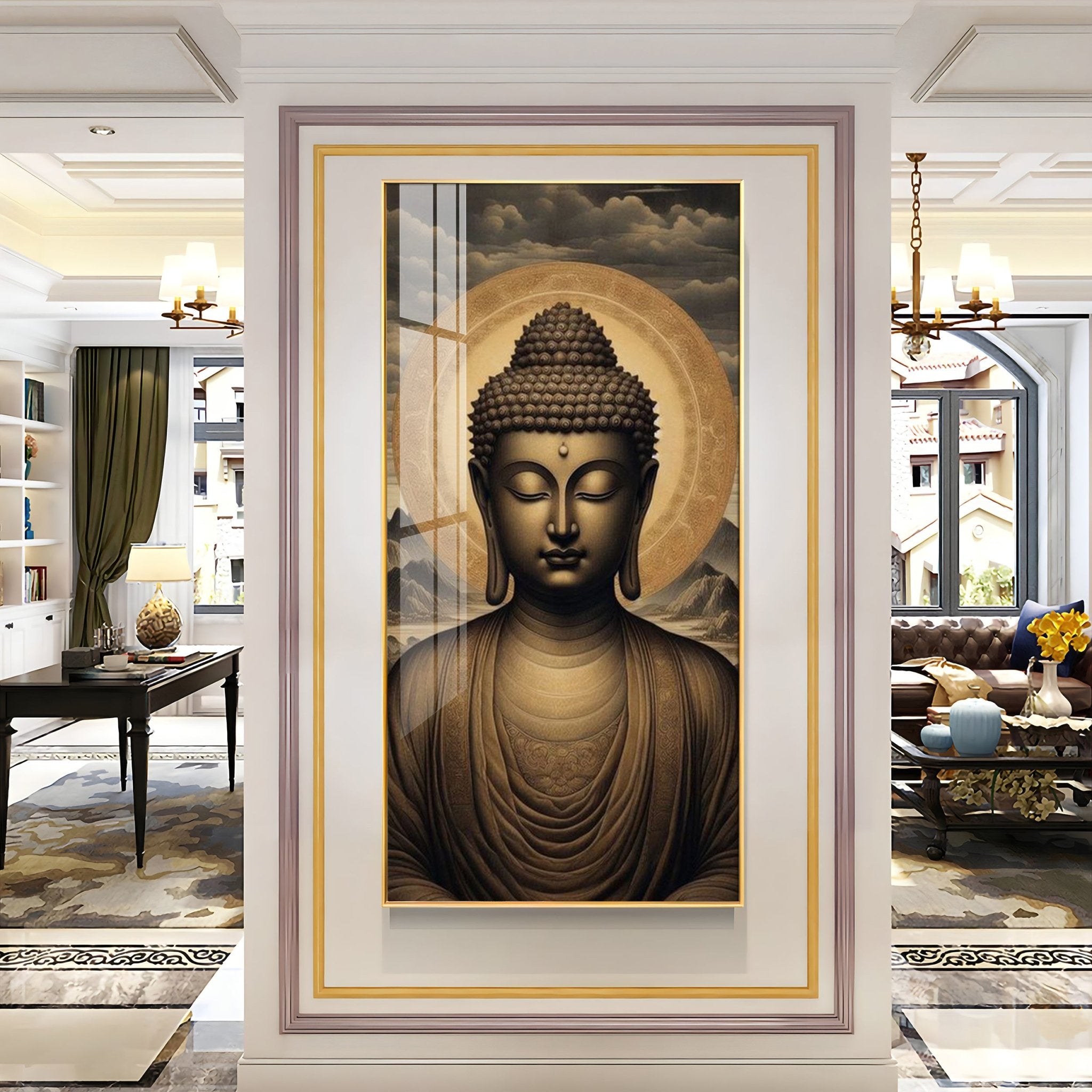 Tranquil Reflections Of Buddha Premium Acrylic Wall Art - The Next Decor