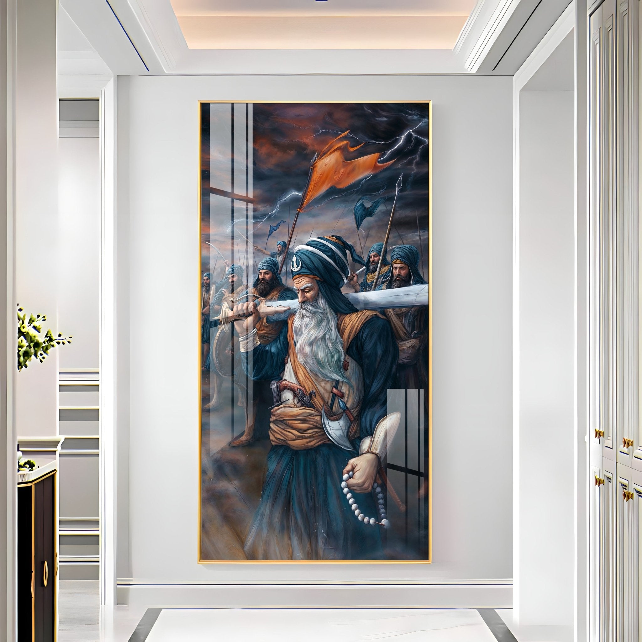 Turban Warriors Premium Acrylic Vertical Wall Art - The Next Decor