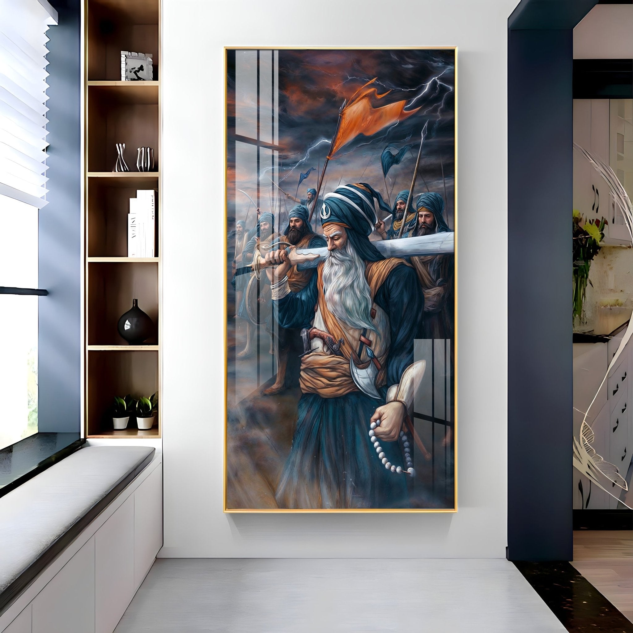 Turban Warriors Premium Acrylic Vertical Wall Art - The Next Decor