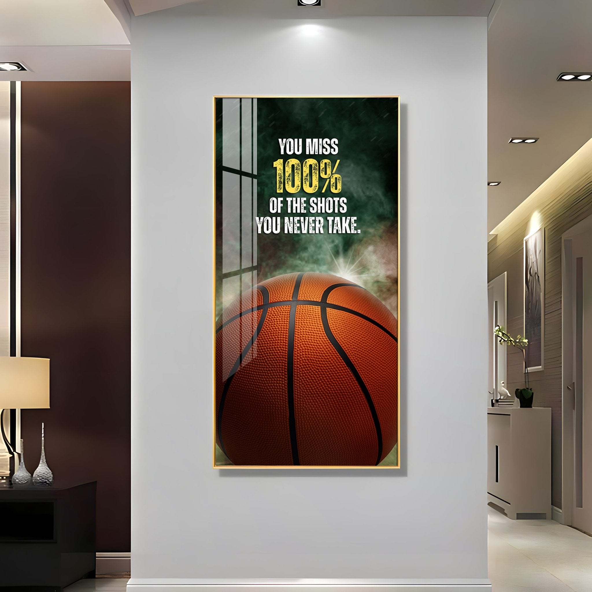 You Miss 100% Of The Shots Premium Acrylic Vertical Wall Art - The Next Decor