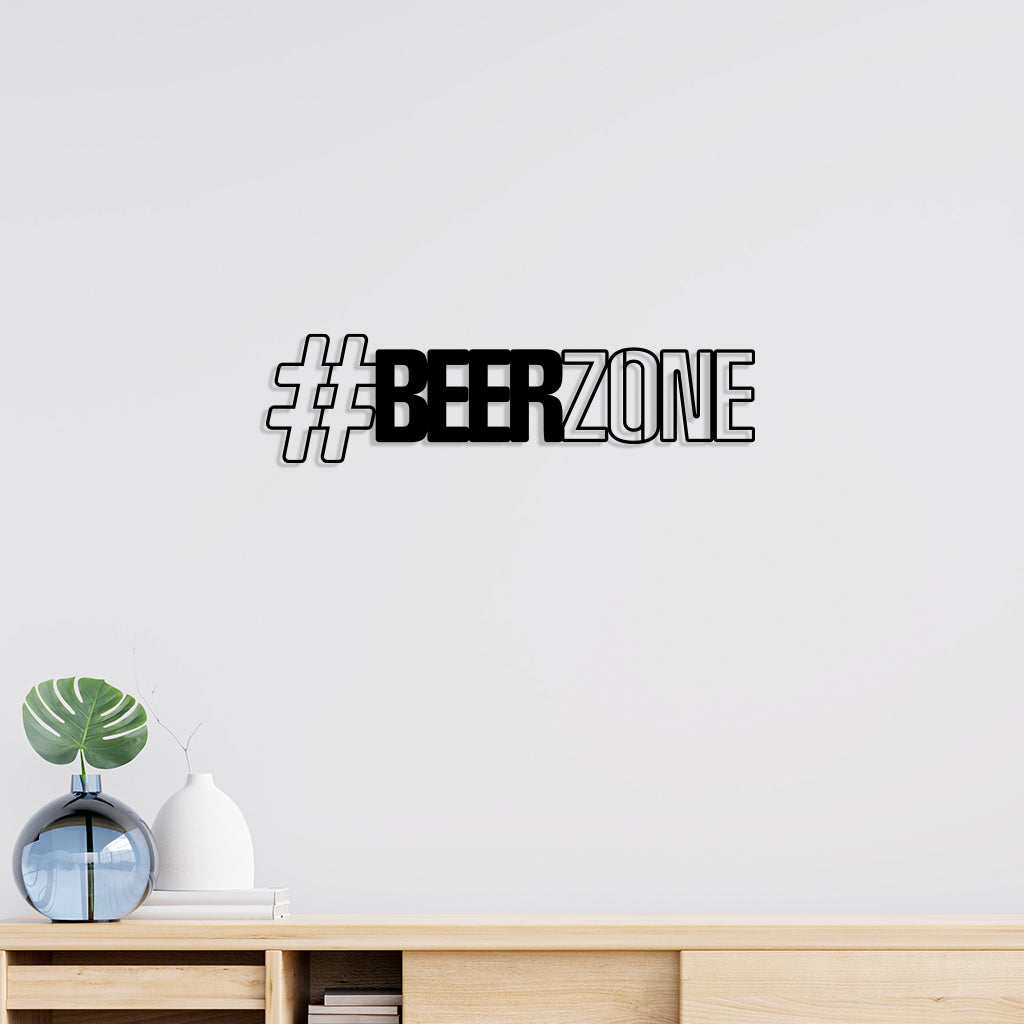 Beer Zone Metal Wall Art