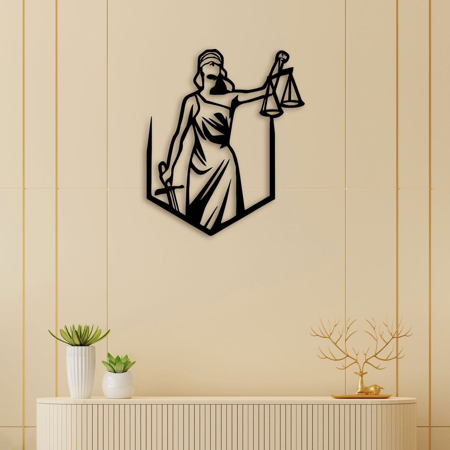 Justice Metal Wall Art