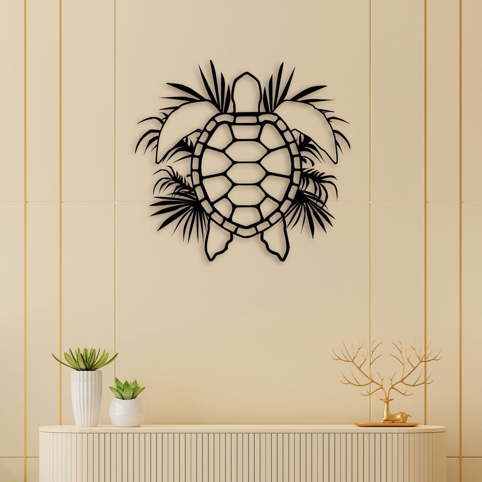 Tortoise Metal Wall Art