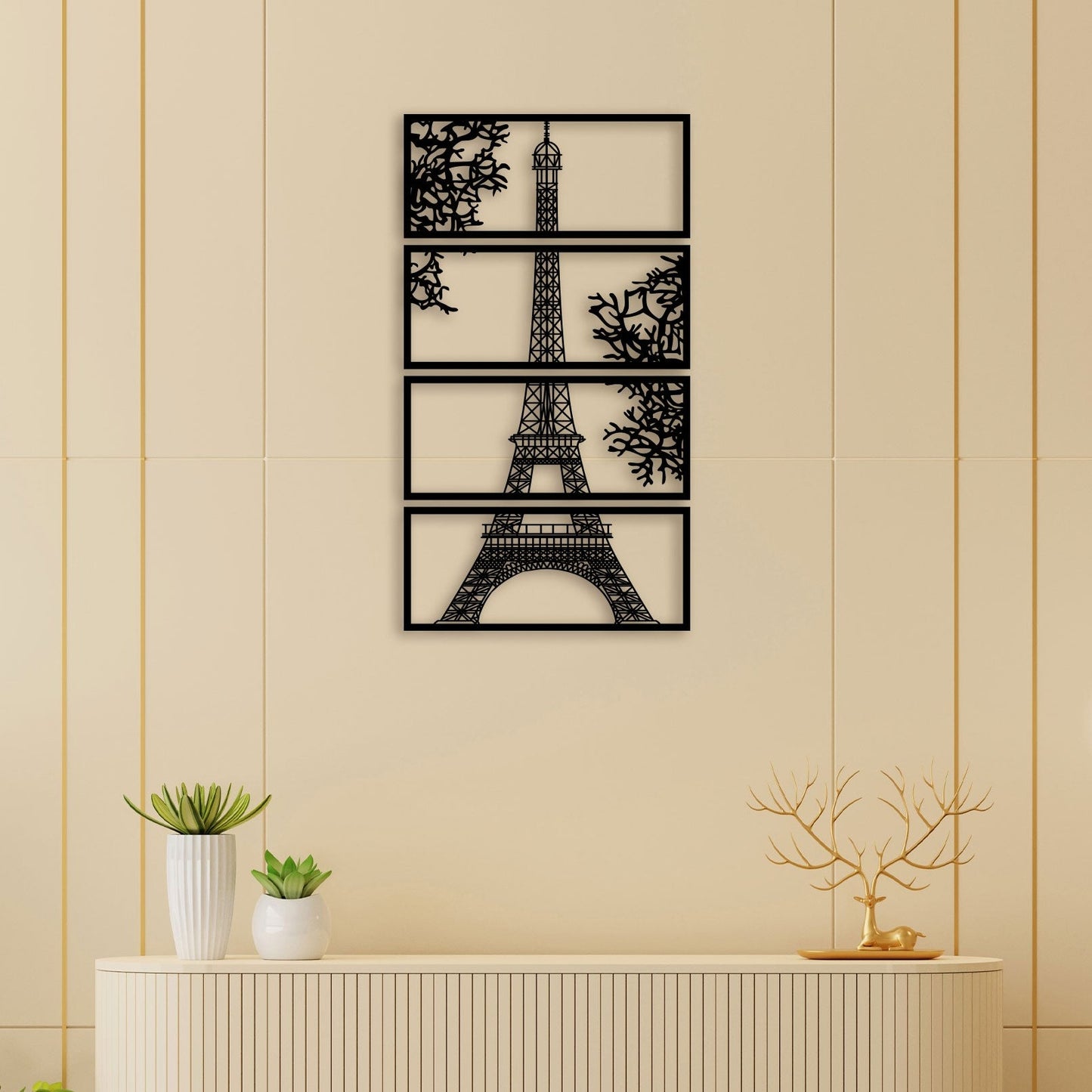 Eiffel Tower Scenery Metal Wall Art 1