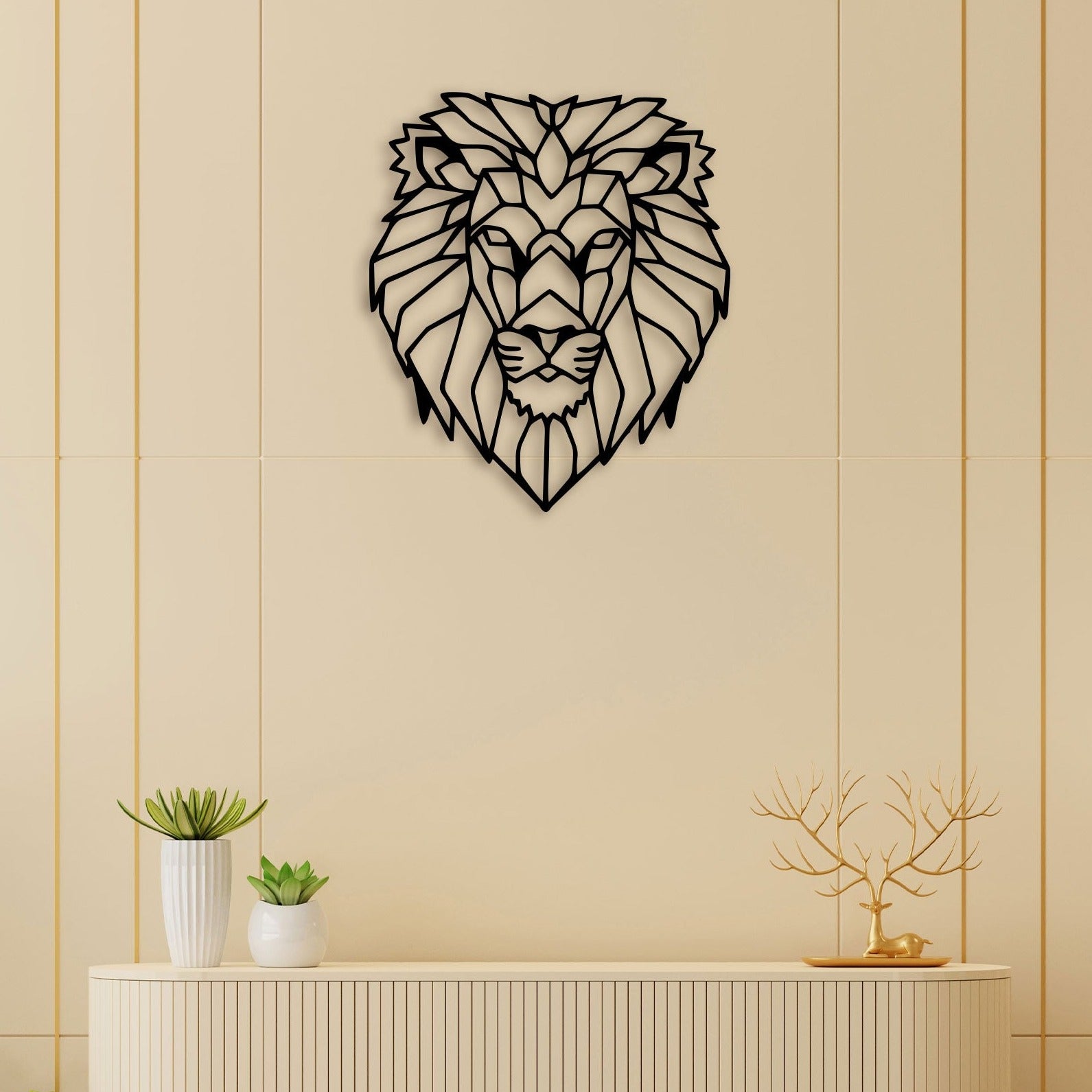 Tiger Angry Face Metal Wall Art