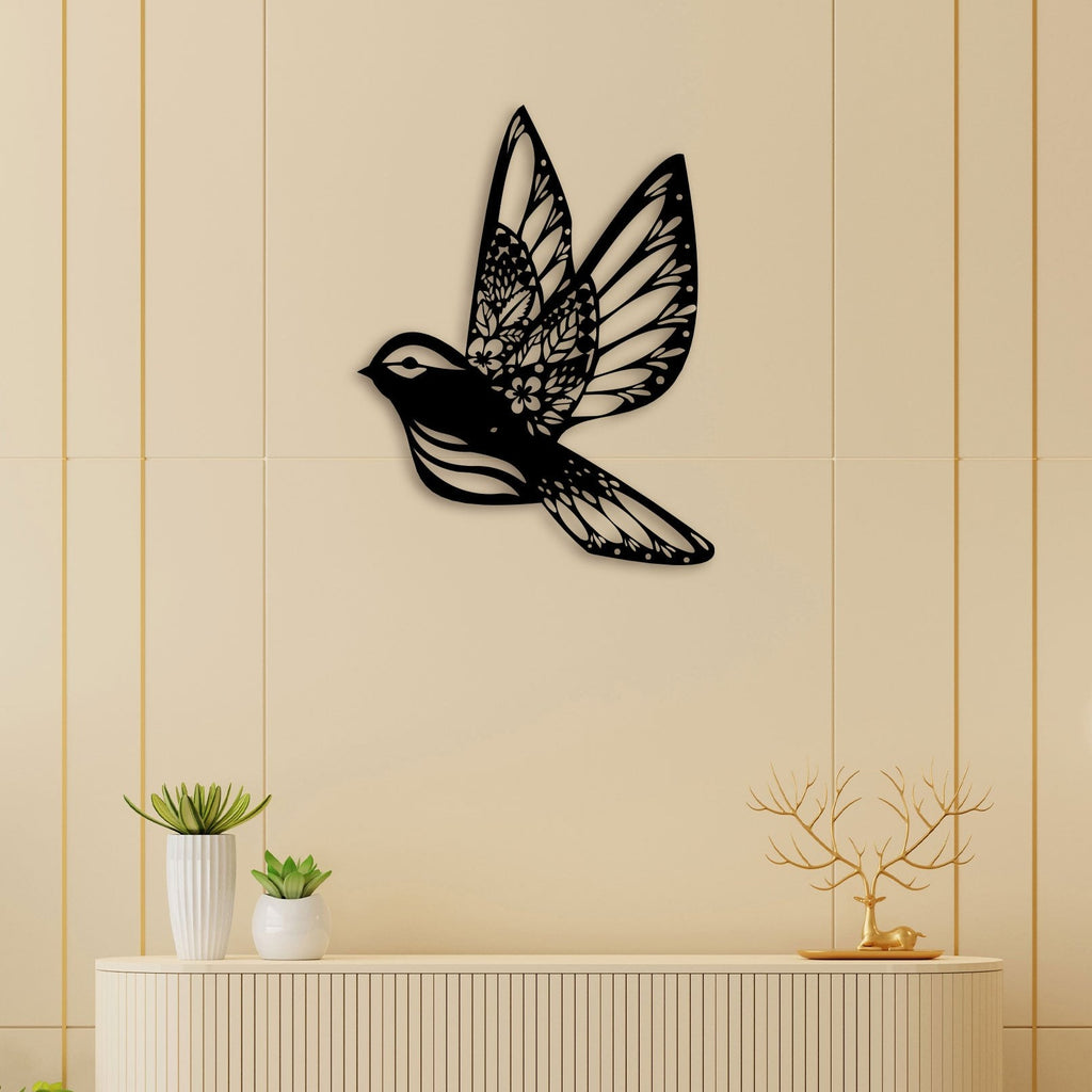 Beautiful Flying Bird Metal Wall Art