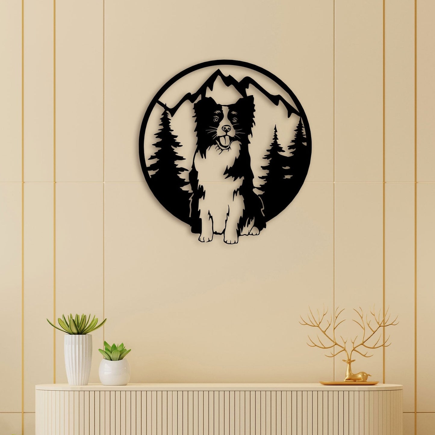 Wild Dog Metal Wall Art