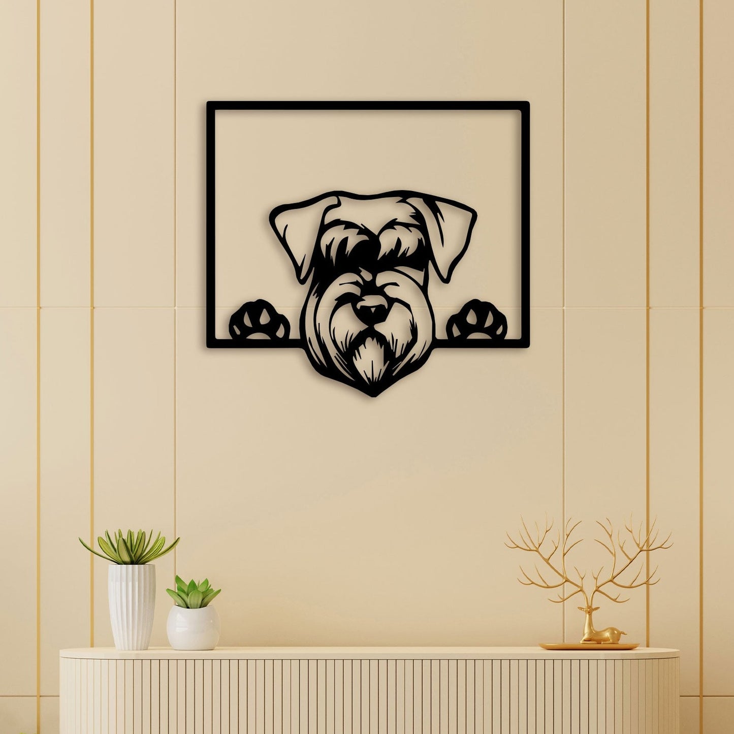 Pug On Window Metal Wall Art