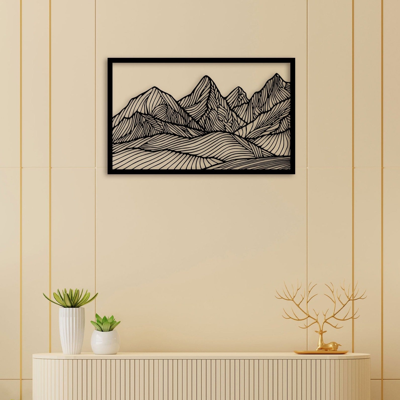 Mountain Scenery Metal Wall Art