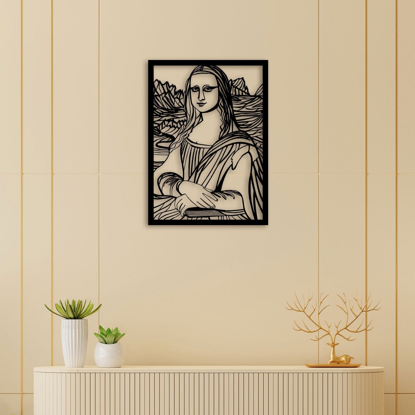 Monalisa Metal Wall Art