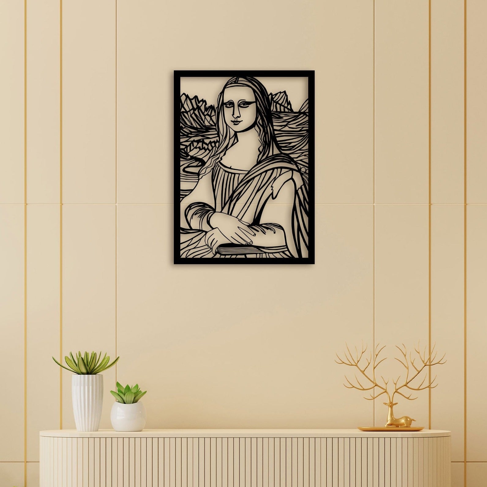 Monalisa Metal Wall Art