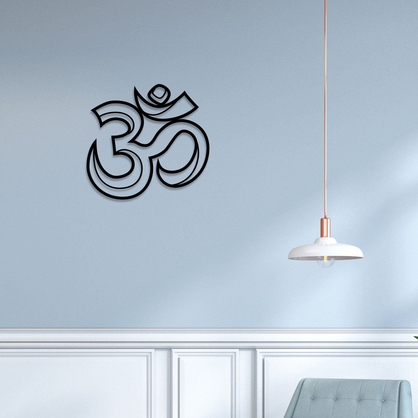 3D Om Metal Wall Art