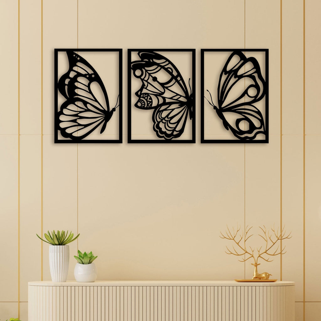 Butterfly Panel Metal Wall Art