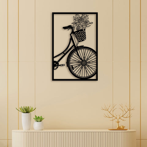 Large bicycle wall outlet art