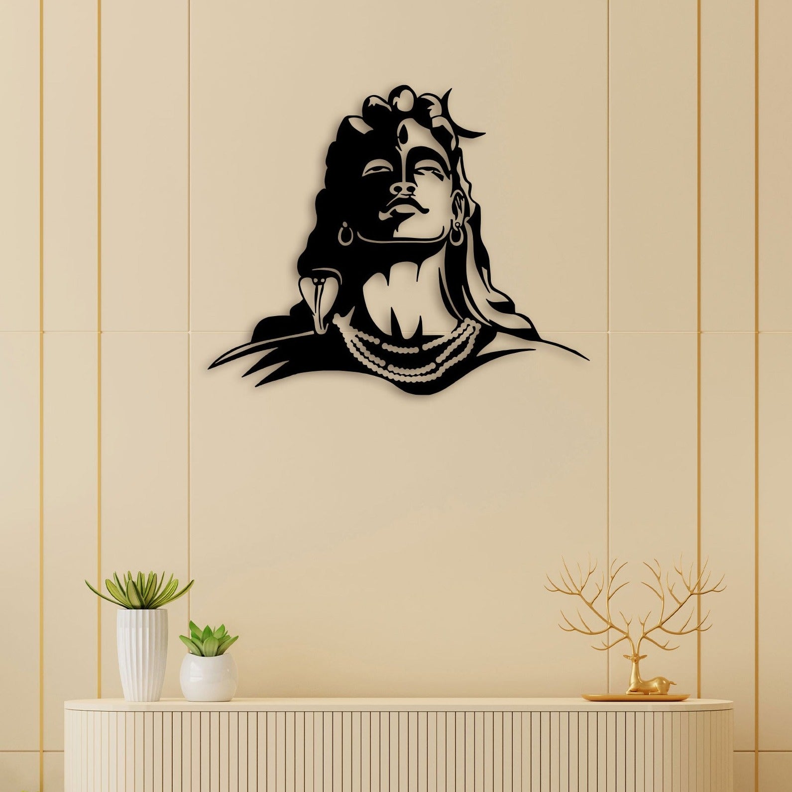 Lord Shiva Metal Wall Art