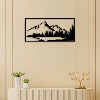 Mountain Scenery Metal Wall Art