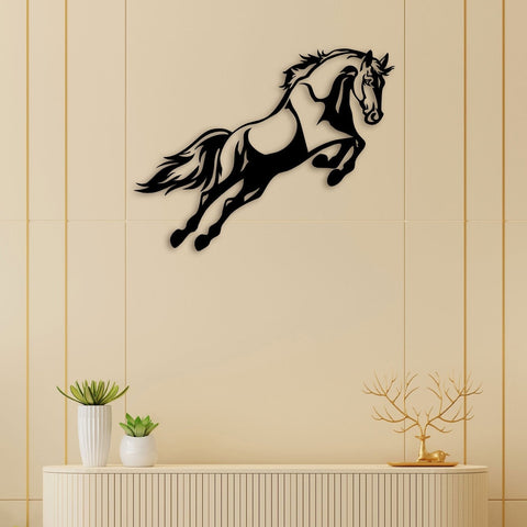 Buy Jumping Horse Metal Wall Art Online in India @ Best Price – The Next  Decor
