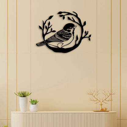 Alone Bird Metal Wall Art 1