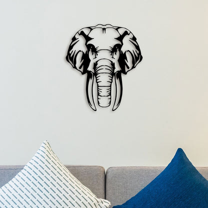 Angry Elephant Metal Wall Art 1