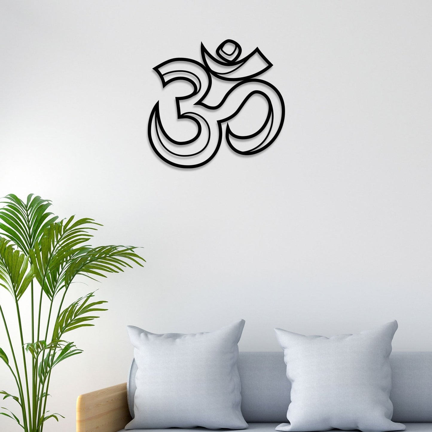 3D Om Metal Wall Art 1