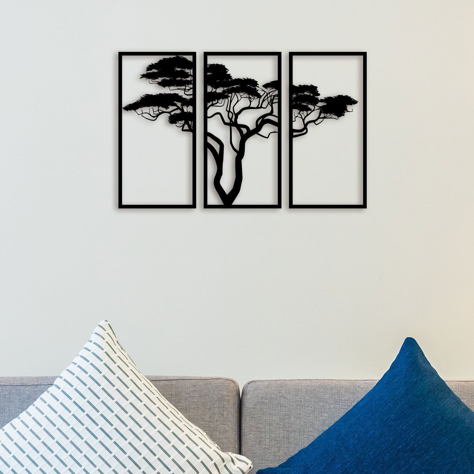 3 Piece Bonsai Tree Metal Wall Art 1