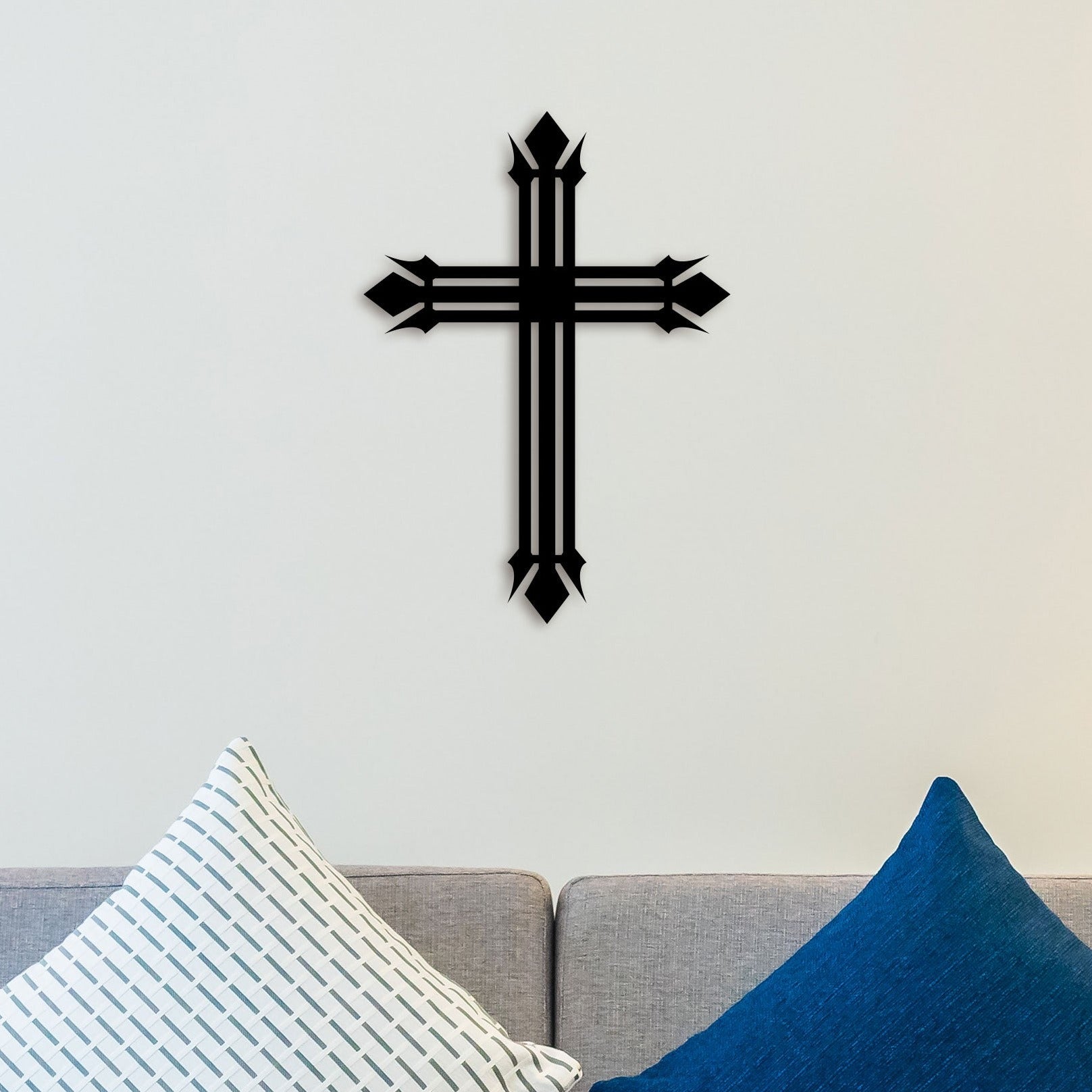 Elegant Christian Cross Metal Wall Art 1