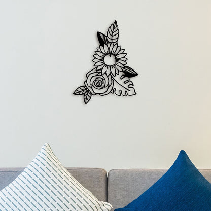 Attractive Flower Metal Wall Art 2