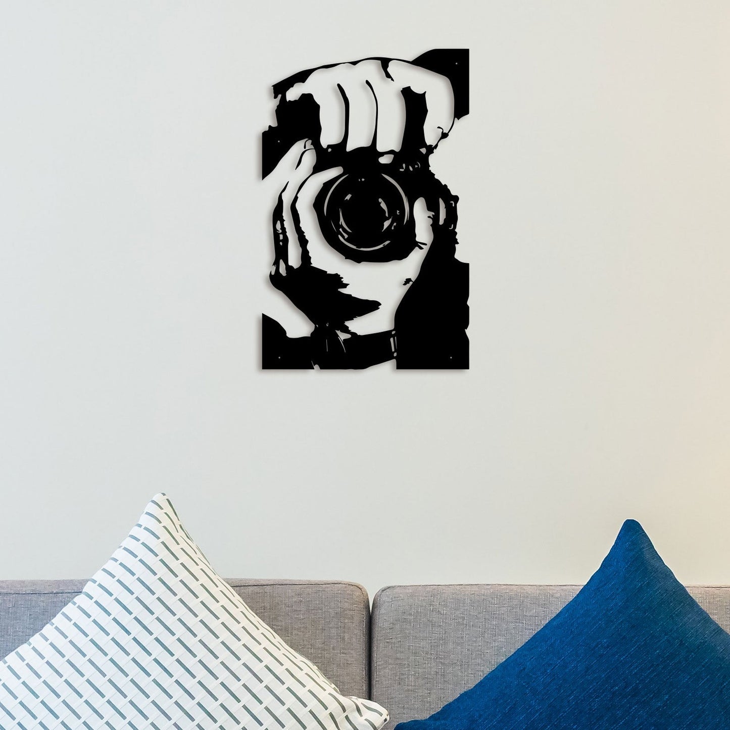 Camera Man Metal Wall Art 1