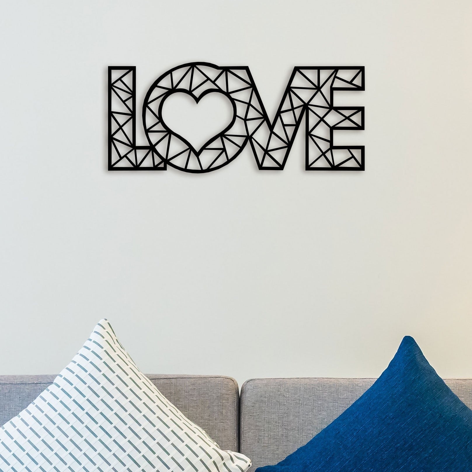 Abstract Love Metal Wall Art 1