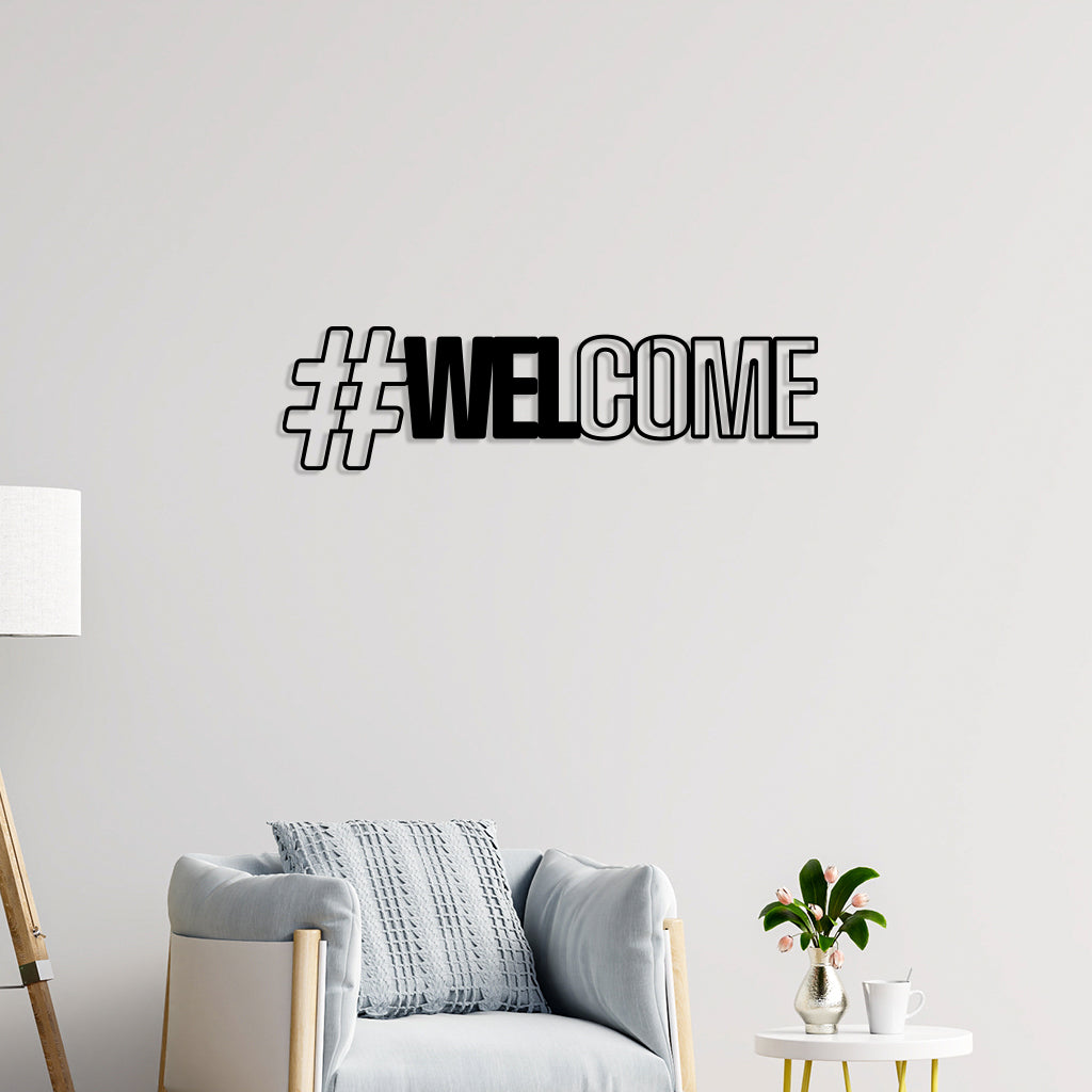 Welcome Metal Wall Art