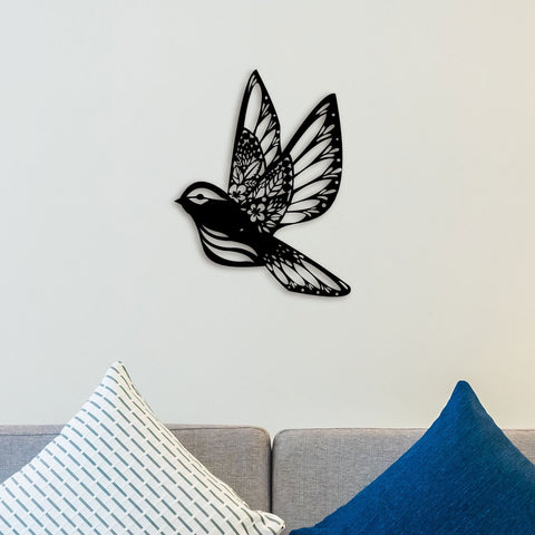 Beautiful Flying Bird Metal Wall Art
