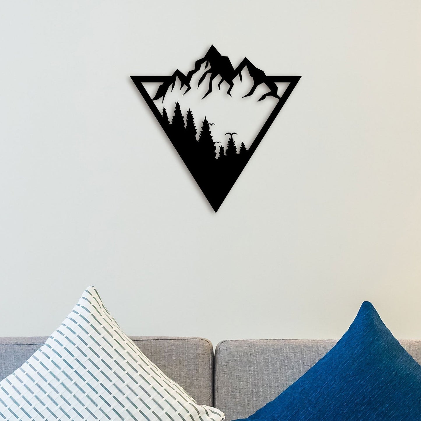 Snow on Mountain Metal Wall Art 1