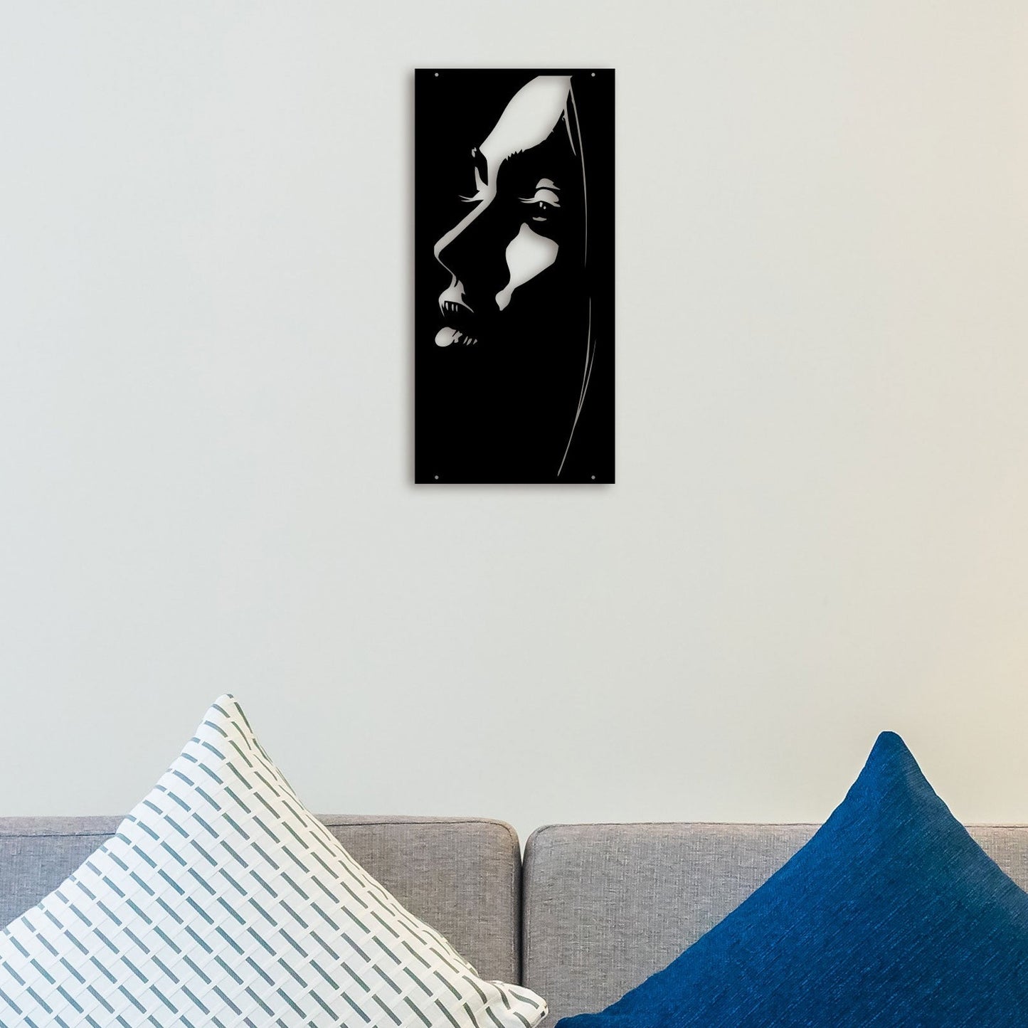 African Woman Metal Wall Art 1