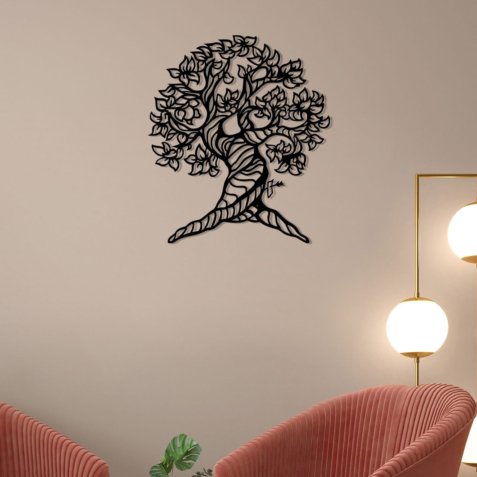 Beautiful Tree Metal wall art 5