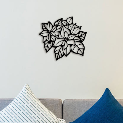 Minimal Flower Metal Wall Art