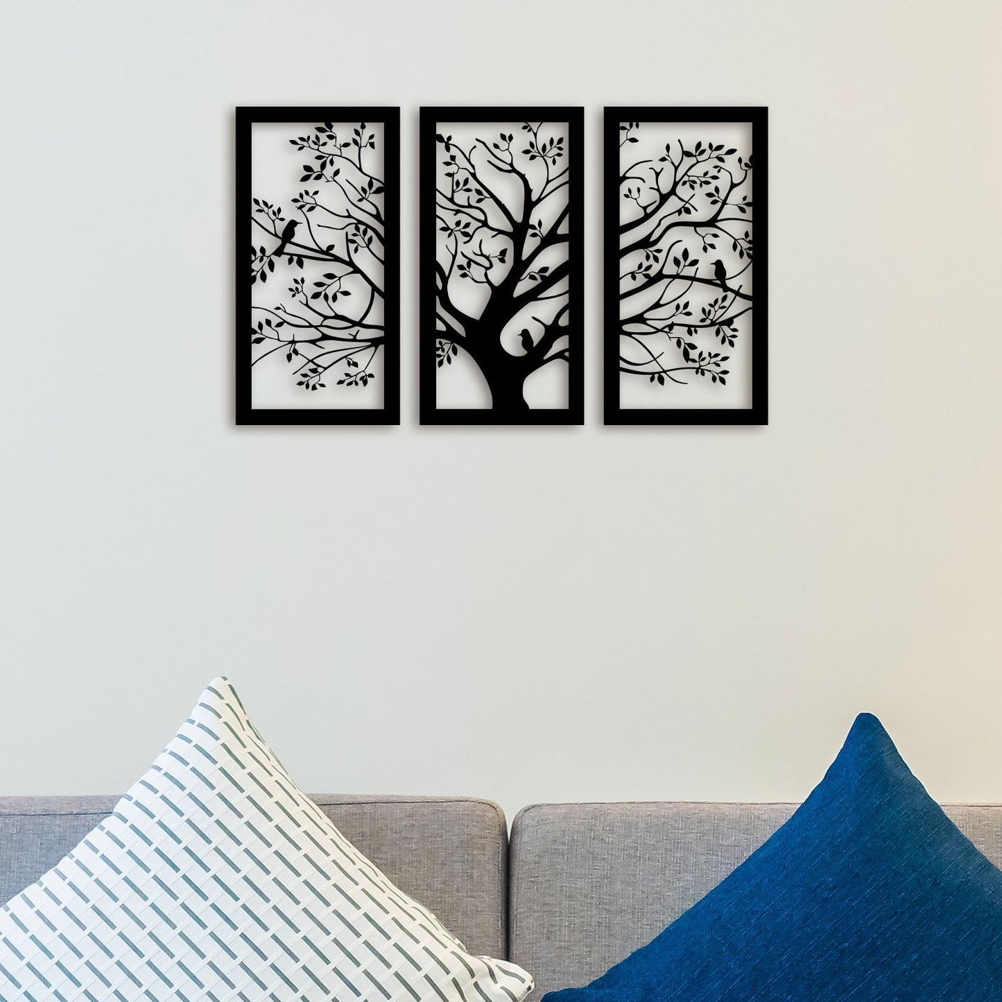 3 Piece Big Tree Metal Wall Art 1