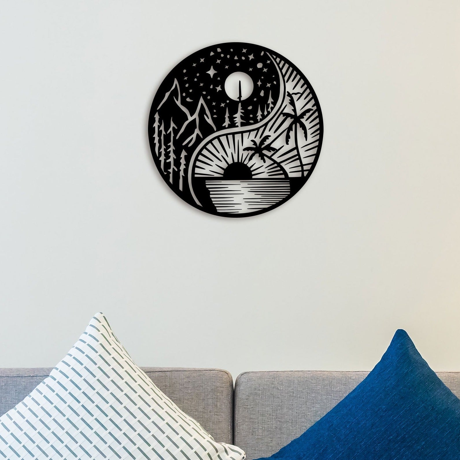 Ultimate Sun And Moon Metal Wall Art 1