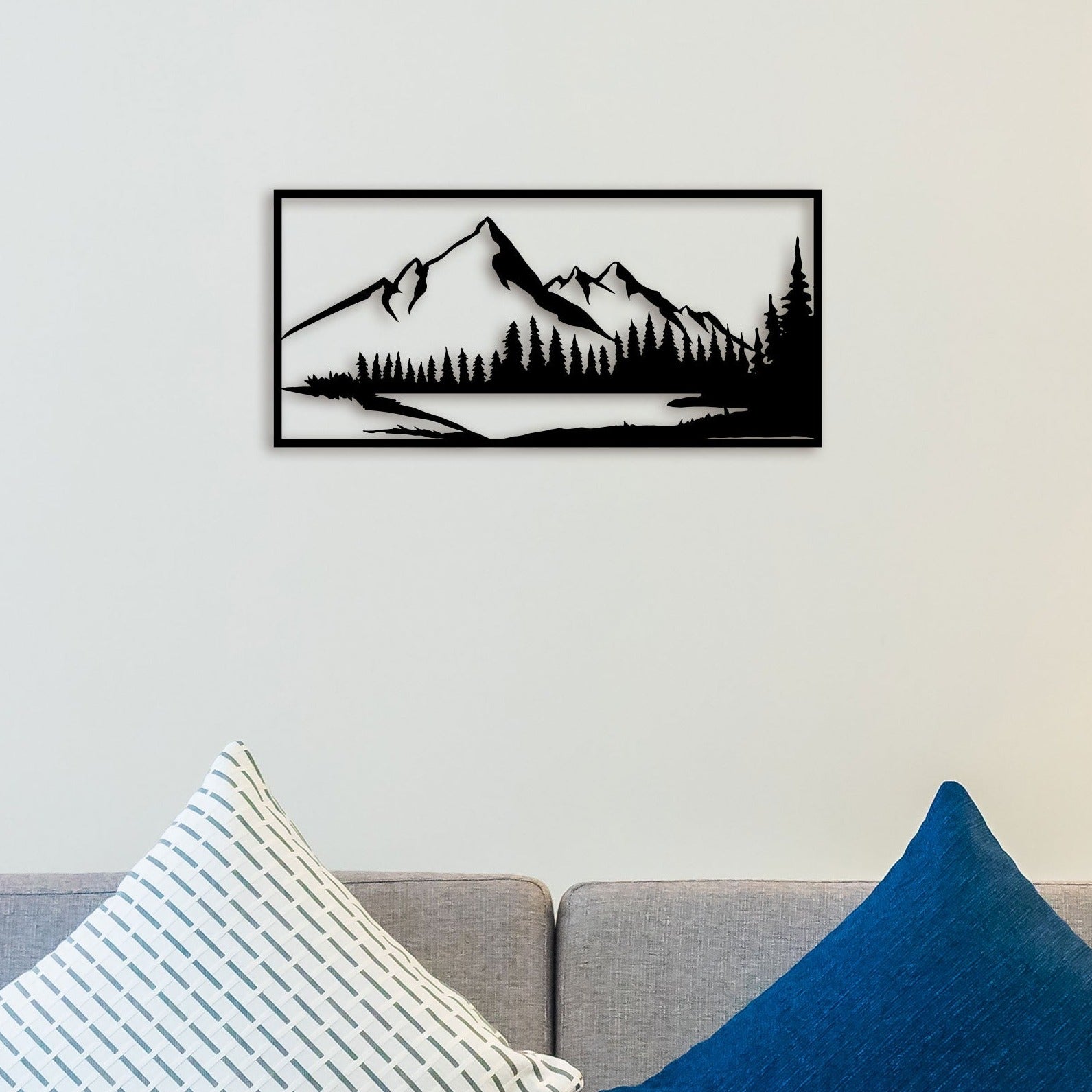 Mountain Scenery Metal Wall Art 1