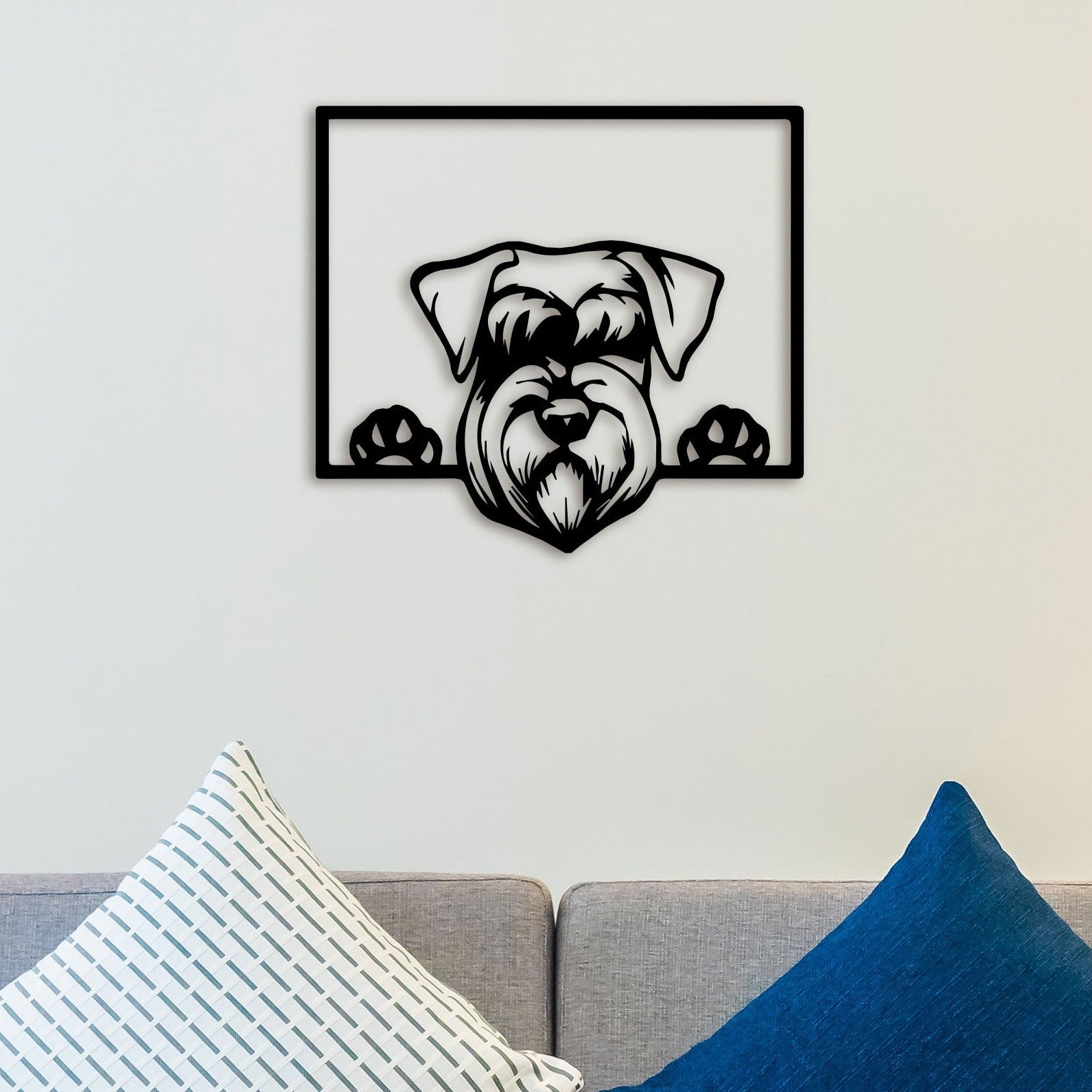 Pug On Window Metal Wall Art 1