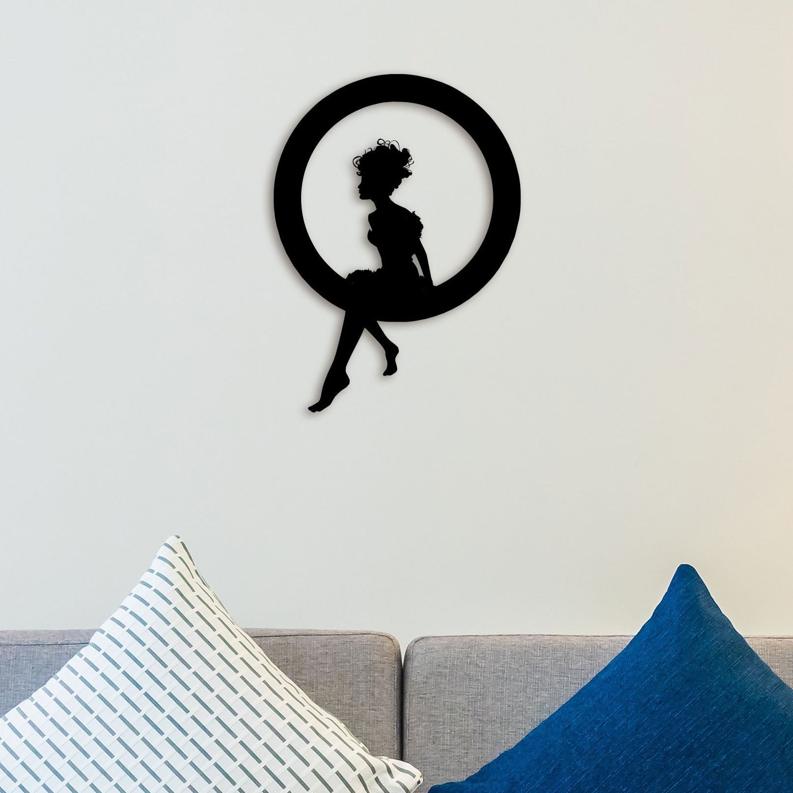 Alone Girl Metal Wall Art 3