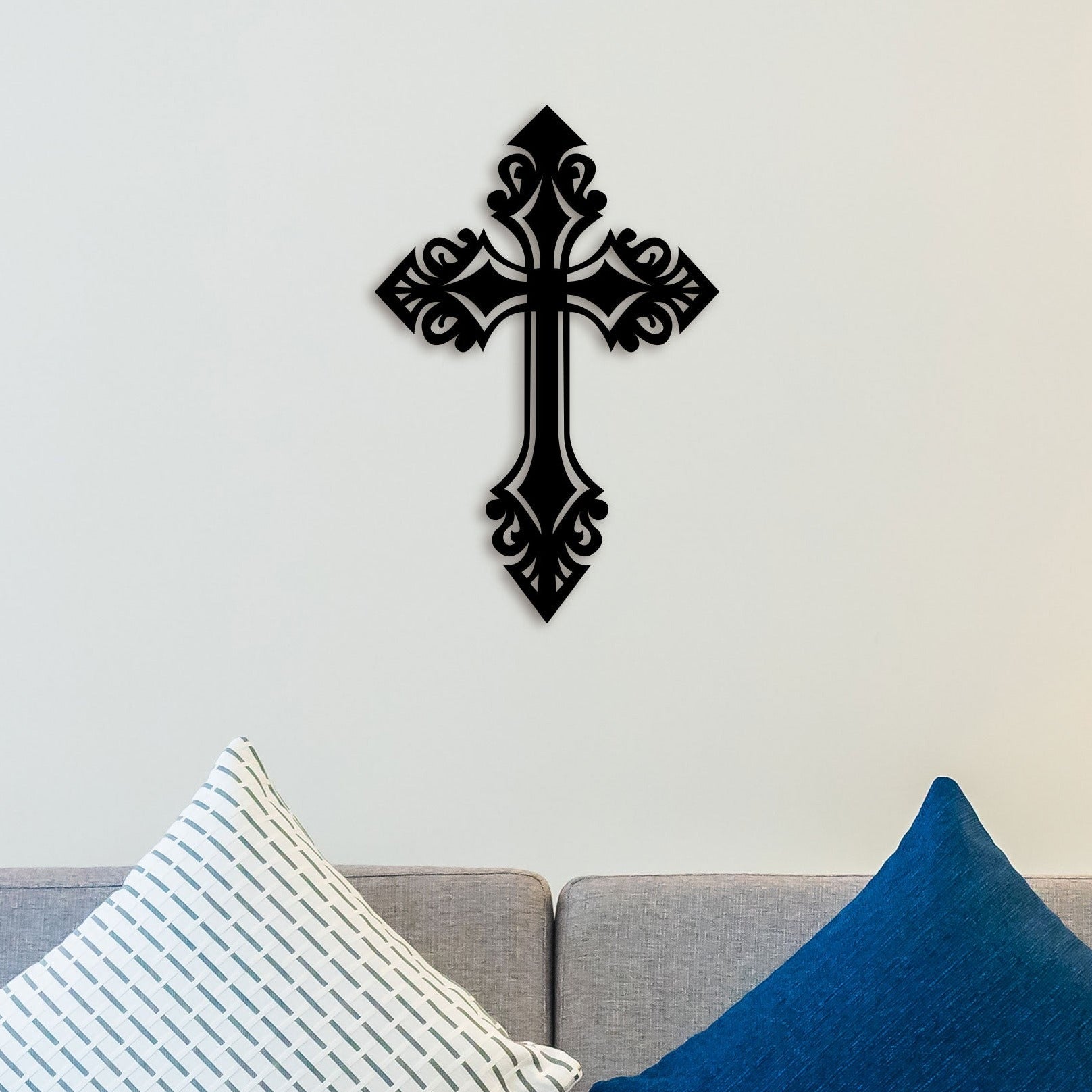 Designer Christian Cross Metal Wall Art 1