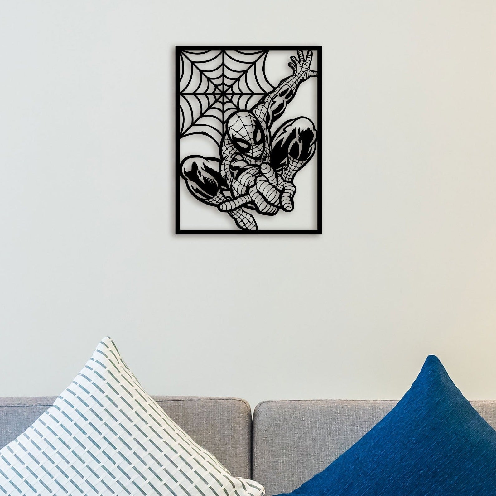 Spider Man with Nest Metal Wall Art 1