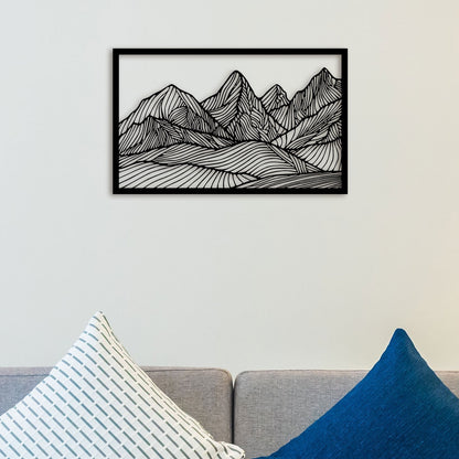 Mountain Scenery Metal Wall Art 1