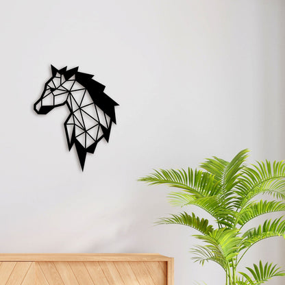 Elegant Horse Face Metal Wall Art 2